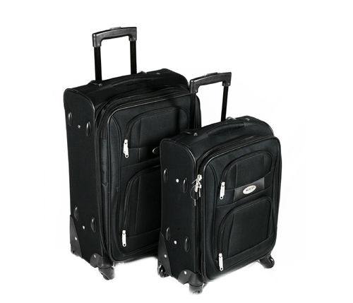 Juego de 2 maletas “trolley” blandas diferentes tamaños 20” + 24”