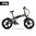 E-BIKE Bicicleta eléctrica FAT BIKE JEEP 20" BLACK AND YELLOW