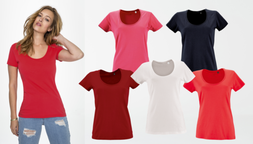 PACK 5 METROPOLITAN Women's T-Shirts with Round Neck